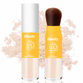 Firstfly mineral setting powder with brush for natural matte finish