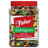 Fisher Snack Indulgent Trail Mix peanuts for on-the-go snacking