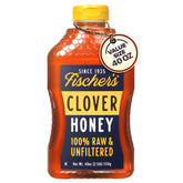 Fischer's Pure Clover Honey 40 oz bottle for easy pour and everyday sweetness.