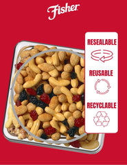 Cashews, walnuts, and cranberries featured in Fisher's Sweet Nut Trail Mix
