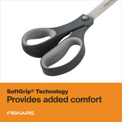 Fiskars 8-inch blades stay sharp longer during ongoing paper and cardboard work.