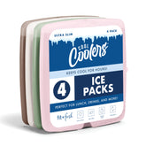 Fit and Fresh Cool Coolers slim ice pack front view keeps lunch cold for hours.