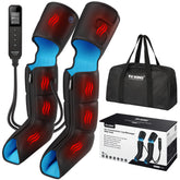 Fit King air compression leg massager boots covering feet to thighs for full leg relaxation