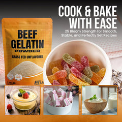 Fit Lane Beef Gelatin Powder marshmallow-creation for fluffy, stable marshmallows.