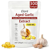 FITactic Elare aged garlic extract softgels displaying high 7500mg potency for daily wellness