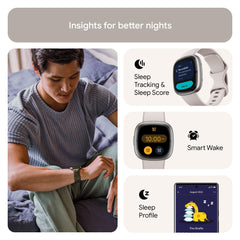 Fitbit Sense 2 Sleep Profile showing stages and score for better rest.