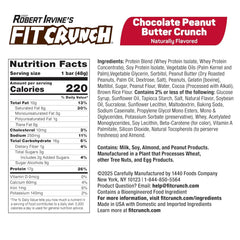 FITCRUNCH Peanut Butter Crunch bar interior reveals a rich, chewy texture for quick satisfaction.