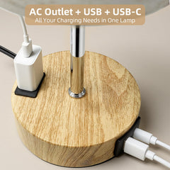 Touch-control base on Fitfull lamp enables lighting in darkness.