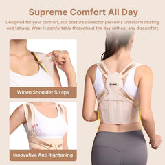 Neck and shoulder area targeted by Fit Geno for posture awareness.