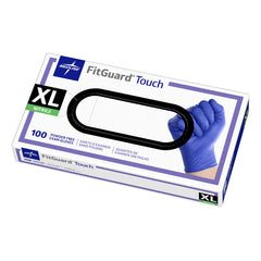 FitGuard Touch nitrile gloves pack front showing packaging and brand name for easy selection