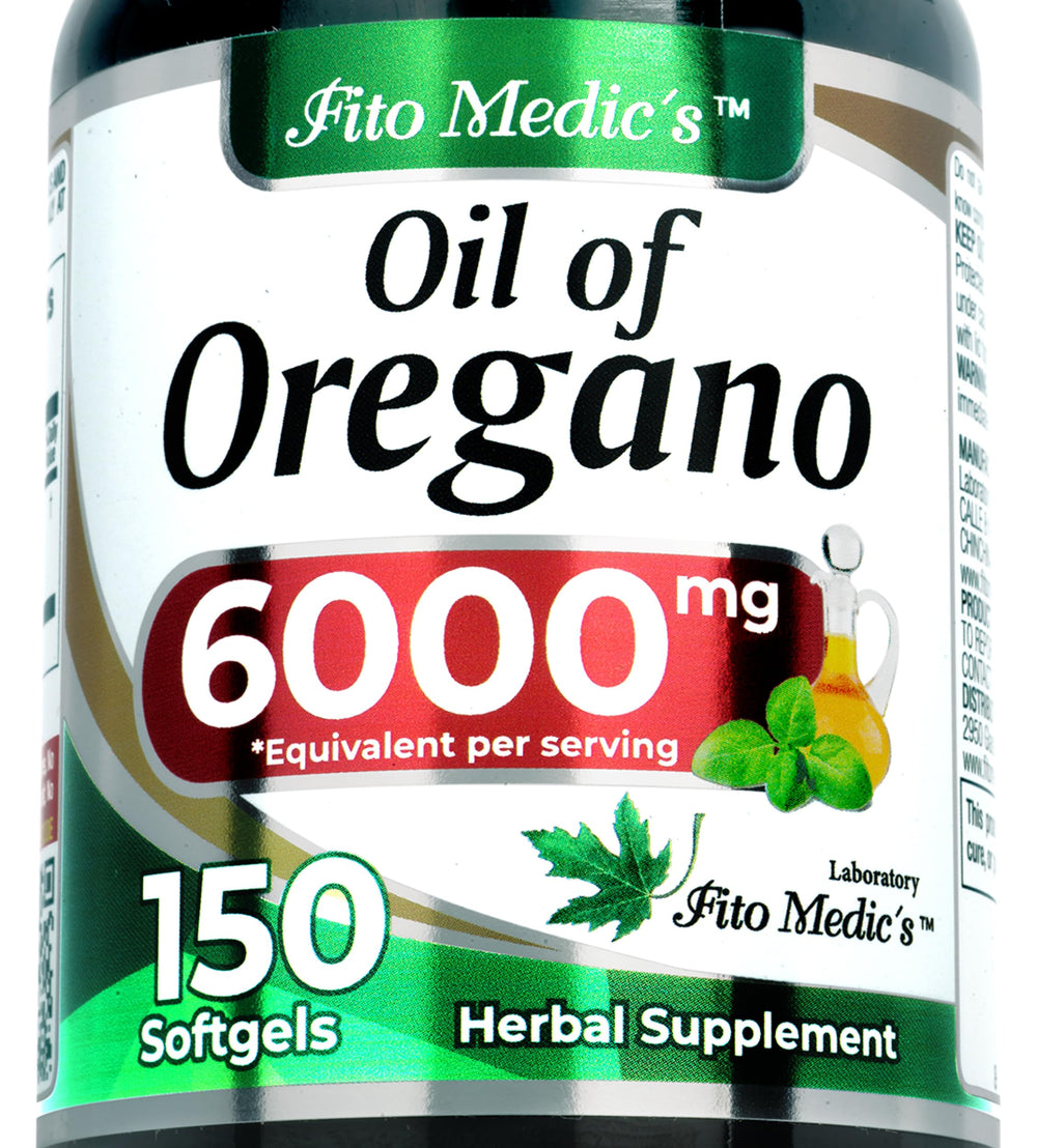 FITO MEDIC'S oregano oil softgels bottle with rich herbal aroma for daily use
