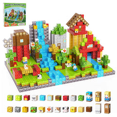 Fitrobust 200PCS magnetic building blocks set with forest world theme for creative play.
