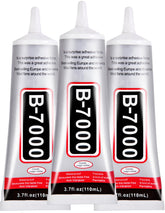 FITTDYHE B7000 glue trio in 110ml bottles for versatile crafting.