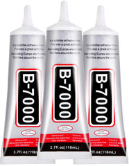 FITTDYHE B7000 glue trio in 110ml bottles for versatile crafting.