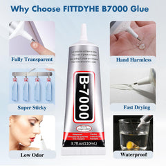 FITTDYHE glue spreaders and pen aid clean, even adhesive distribution.