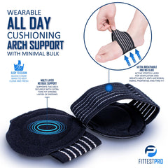 Fittest Pro arch support inserts highlight cushioned comfort for the arch
