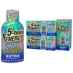 Five-hour ENERGY Tropical Burst shot bottle for a quick sugar-free energy lift