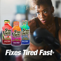 Five-hour ENERGY variety-pack box highlights convenient, portable energy on the go.