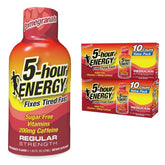 Five-hour ENERGY regular-strength energy shot, pomegranate flavor, portable 1.93 oz bottle for quick alertness