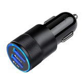 FiveBox fast car charger in-dash socket powers two devices on the go.