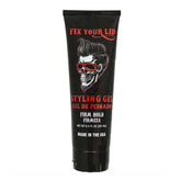 Fix Your Lid styling gel bottle close-up with firm hold and natural shine.