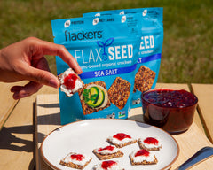 Flackers keto-friendly snack on the go.