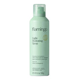 Flamingo light hydrating spray bottle delivers quick, non-greasy moisture for daily use.