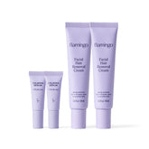 Flamingo facial hair removal cream with precision tip for touch-free application.