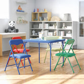 Flash Furniture Mindy table folding mechanism for compact classrooms