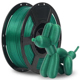 FLASHFORGE Rapid PLA Aurora Green spool, vivid color ideal for vibrant, eye-catching prints.