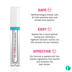fLASH travel mini bottle shown on a vanity setup for easy routine.