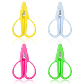 FLATRI pink mini scissors with protective cover for on-the-go crafting