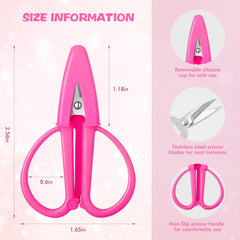 FLATRI yellow mini scissors with protective cover for quick fabric trims