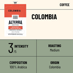 Closeup of Flavia Alterra Colombia Freshpacks highlighting aroma and fruit notes