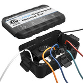 Flemoon outdoor electrical box IP54 cover protecting cords outdoors.