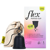Flex Cup Starter Kit full-fit-size-01 with pull-tab removal for easy use.