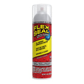 Flex Seal Clear bottle pour demonstrates instant leak stop for gutters and cracks.