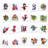 FlgarGO Spidey tattoos with vibrant designs for goody bag fillers