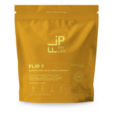Flip My Life Flip7 Peanut Butter Power bottle pour for on-the-go fueling.