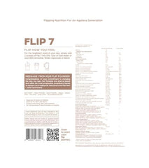 Flip My Life Flip 7 vanilla scoop measuring the ideal protein serving.