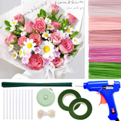 Flizubat 500pcs pink thick pipe cleaners for bright DIY flowers and crafts
