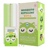 FLODTEEK mosquito wipes travel pack in action for on-the-go outdoor protection.
