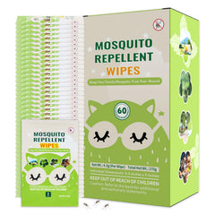 FLODTEEK mosquito wipes travel pack in action for on-the-go outdoor protection.