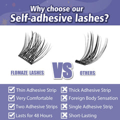 FLOMAZE mixed sizes 8-16mm for customizable lash designs.