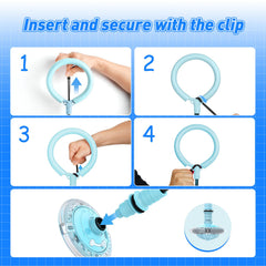 Flooyes skip ball foldable design makes it easy to carry and store.
