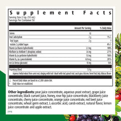 Floradix liquid pour into a glass for an easy daily iron supplement.