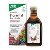 Floravital liquid iron bottle with dropper for easy daily dosing