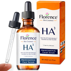 Florence Hyaluronic Acid Serum bottle for daily hydration and smooth skin.