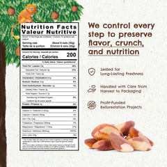 Floresta em Pé Brazil nuts raw unsalted, ideal for plant-based protein.