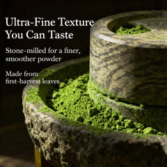 Florvay finely milled matcha delivers consistent texture from first scoop to last.